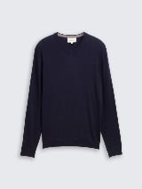 Džemper od pamuka i kašmira - Plava_7666514