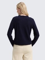 Pulover od pamuka i kašmira - Plava_8479820