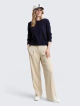 Pulover od pamuka i kašmira - Plava_8479820