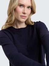 Pulover od pamuka i kašmira - Plava_8479820