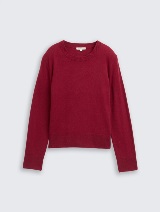 Pulover od pamuka i kašmira - Crvena_112022