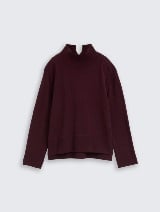 Pulover din bumbac şi caşmir - Roşu_2328970