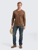 Pulover din bumbac şi caşmir - Maro_6229125