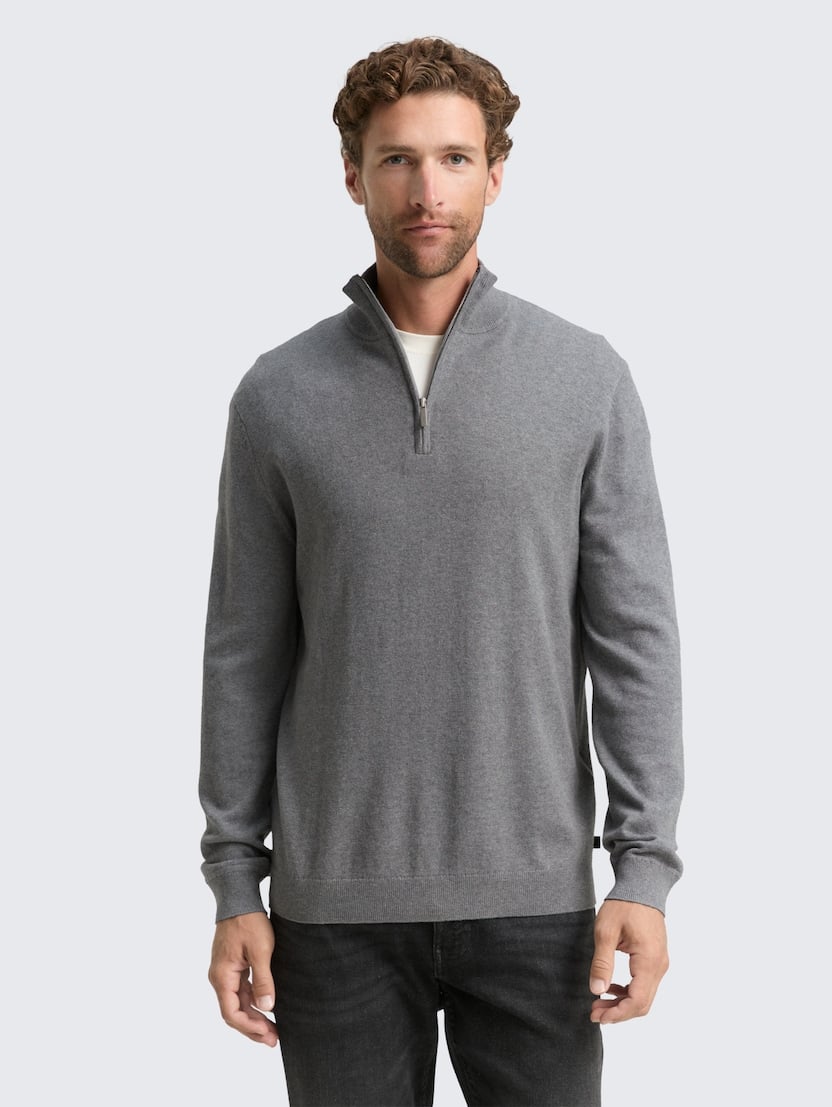 Džemper od pamuka i kašmira - Siva-1048018-38679-15