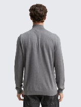 Džemper od pamuka i kašmira - Siva_9835141