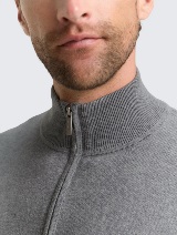 Džemper od pamuka i kašmira - Siva_9835141
