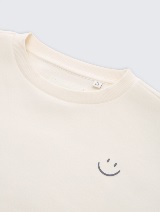 Bluză de trening cu imprimeu - Alb_2416050