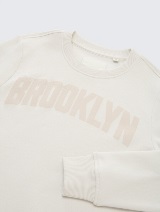 Pulover s potiskom - Bela_7741447