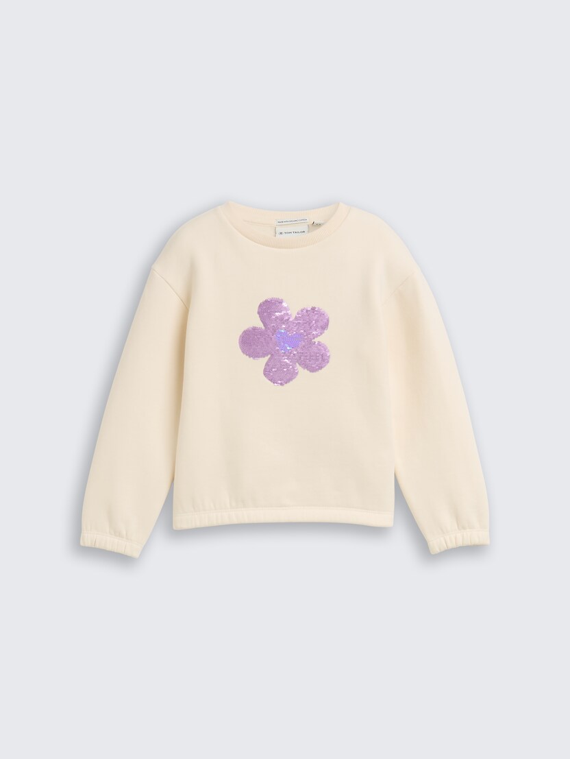 Bluză sport cu imprimeu - Alb-1047437-10330-16