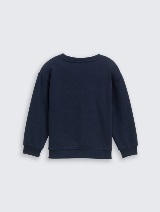 Bluză de trening cu imprimeu - Albastru_9818634