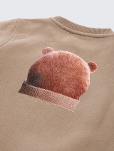 Dukserica sa printom - Smeđa_2241834