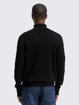 Pulover cu guler înalt - Negru_222444