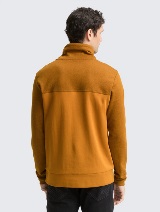 Majica dugih rukava s okruglim ovratnikom - Smeđa_3304041