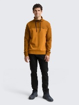 Majica dugih rukava s okruglim ovratnikom - Smeđa_3304041