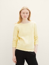 Teksturirani pulover - Žuta_9083494