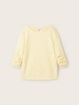 Teksturirani pulover - Žuta_9083494