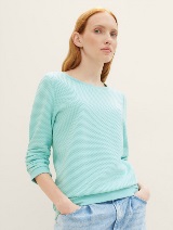 Teksturirani pulover - Zelena_3869618