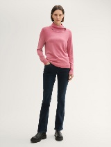 Pulover cu detaliu cu nasturi - Roz_6652600