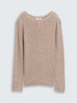 Rebrasti džemper - Smeđa_6580294