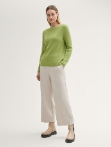 Rebrasti džemper - Zelena_4598025