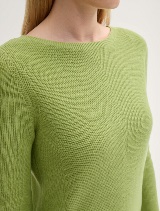 Rebrasti džemper - Zelena_4598025