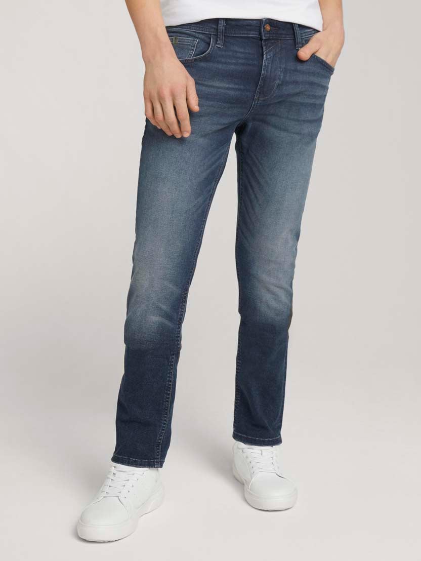  Ravne kavbojke Aedan v starinskem izgledu - Modra-1021336-10173