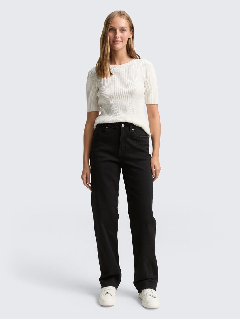 Blugi Elin drepţi - Negru-1048910-10270-16