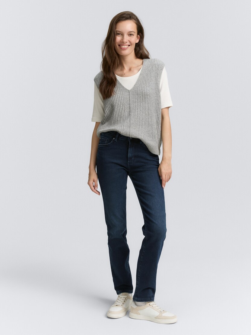 Blugi Elva drepţi - Albastru-1047852-10170-16