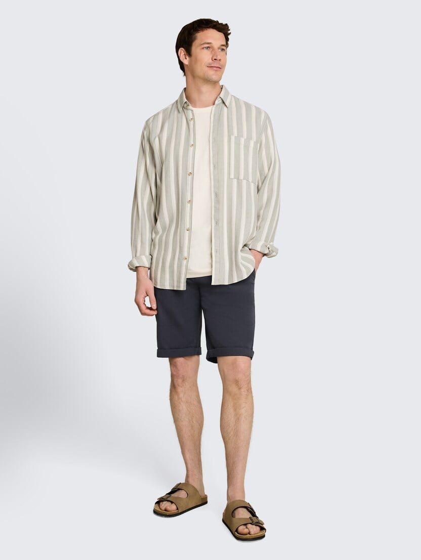 Pantaloni scurţi chino stretch - Albastru_3032705