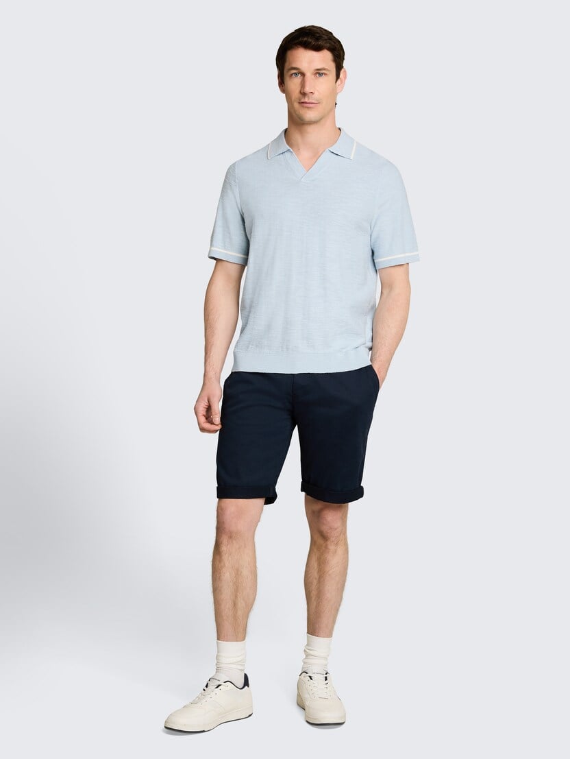 Pantaloni scurţi chino stretch - Albastru_4333421