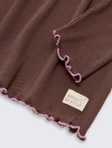 Rebrasta majica - Smeđa_8856993