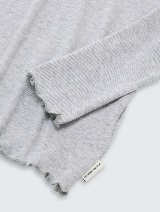 Majica rebraste strukture - Siva_4201948