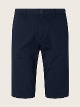 Satenaste elastične kratke hlače chino - Modra_2051015