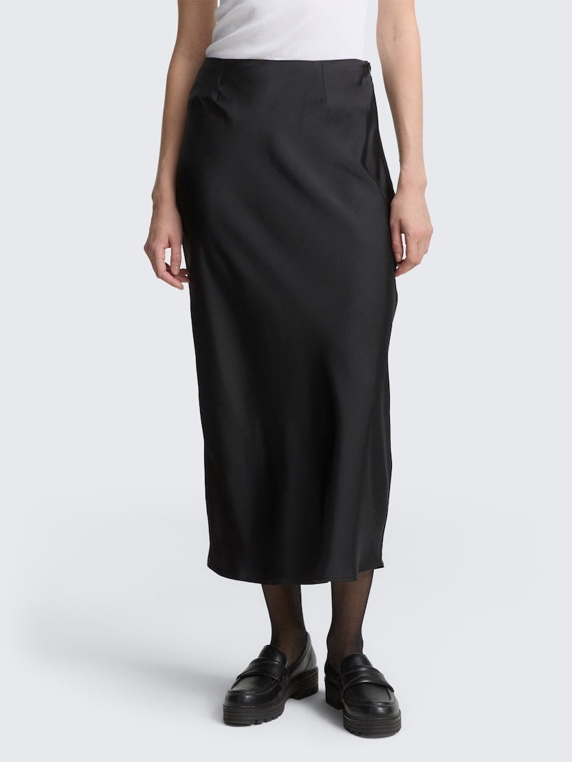 Satenska suknja - Crna_4105181