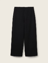 Široke culotte hlače - Črna_9794036