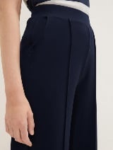 Široke culotte hlače - Modra_8943644