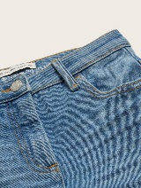 Široke hlače iz denima - Modra_4907181