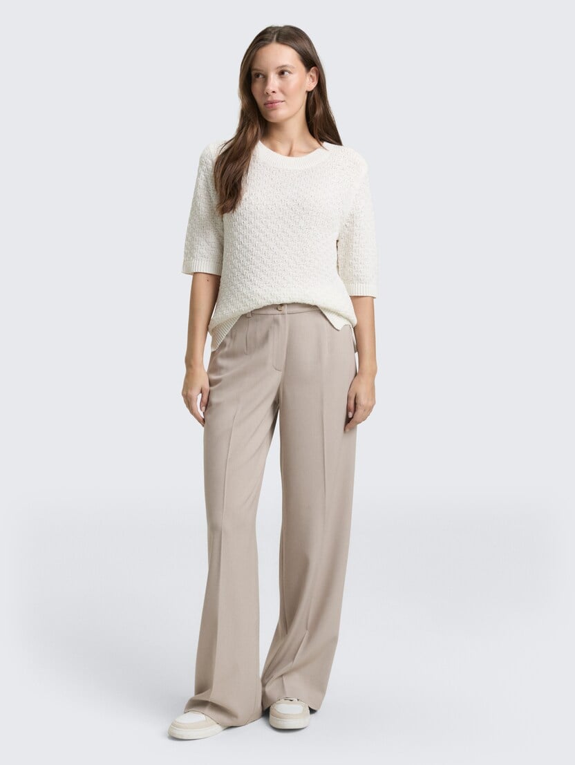  Pantaloni Lea largi - Bej-1048856-39348-16