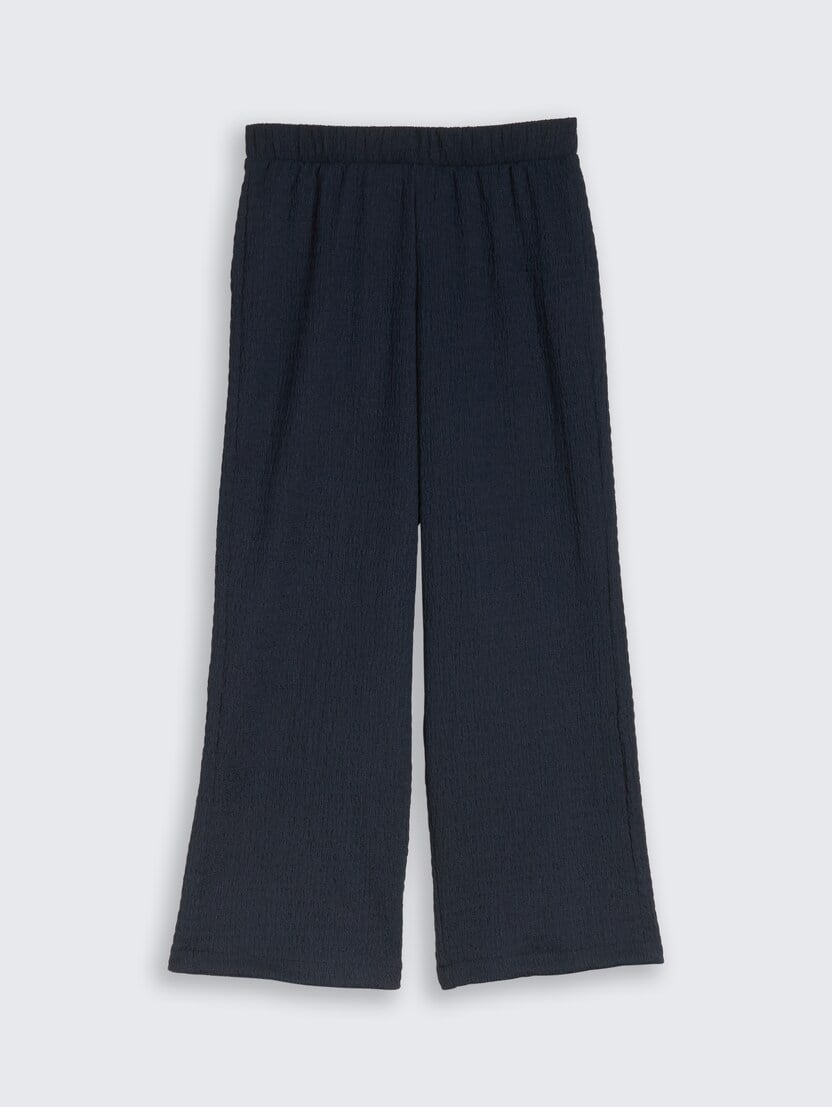 Pantalone sa širokim nogavicama - Plava-1051822-10668-15