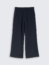 Pantalone sa širokim nogavicama - Plava_5622326