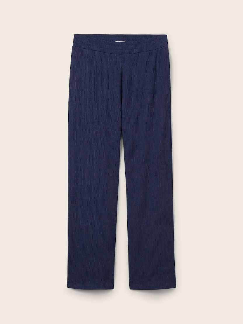 Široke hlače - Modra-1040421-34590