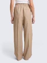 Pantalone sa širokim nogavicama - Smeđa_9502040