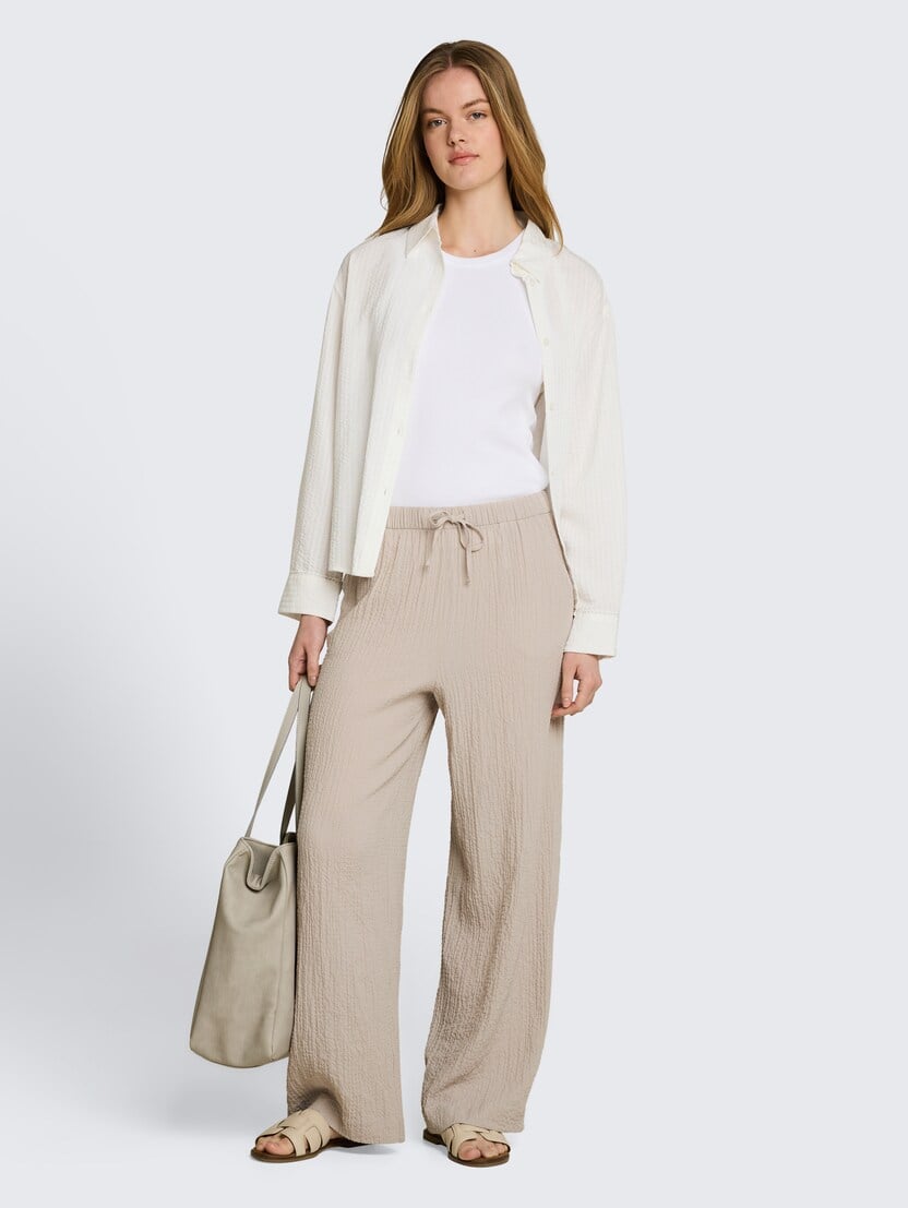  Pantaloni cu crac larg - Gri-1051405-30026-16
