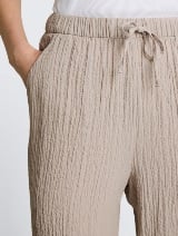 Pantaloni cu crac larg - Gri_2888656