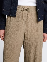 Pantaloni cu crac larg - Verde_2550855