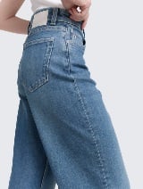 Linou široke farmerke - Plava_3753158