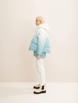 Moderna kratka puffer  jakna - Plava_5933289