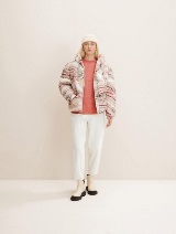 Moderna kratka puffer  jakna - Uzorak/višebojna_6707771