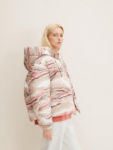 Moderna kratka puffer  jakna - Uzorak/višebojna_6707771