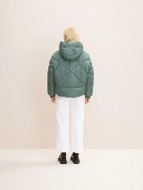 Moderna kratka puffer  jakna - Zelena_6402564